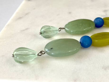 3 jade fülbevaló