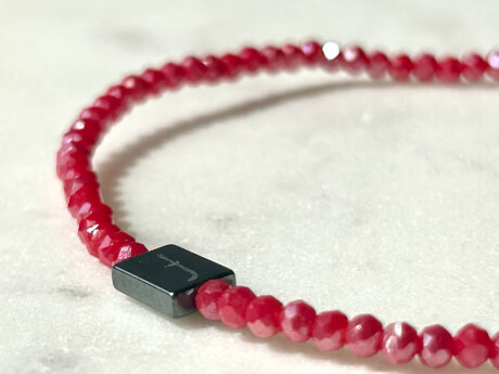 Fazettált kristály karkötő